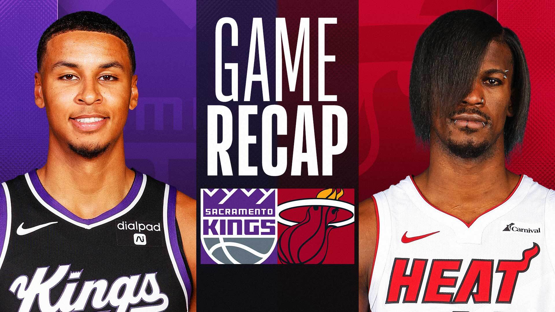 miami heat vs sacramento kings match player stats