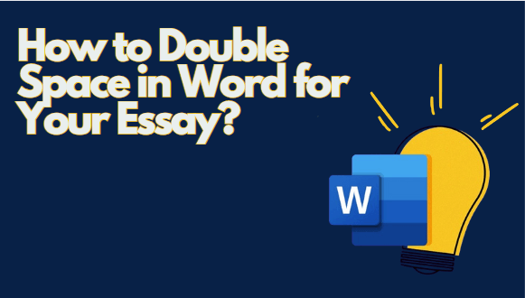 how to double space in word